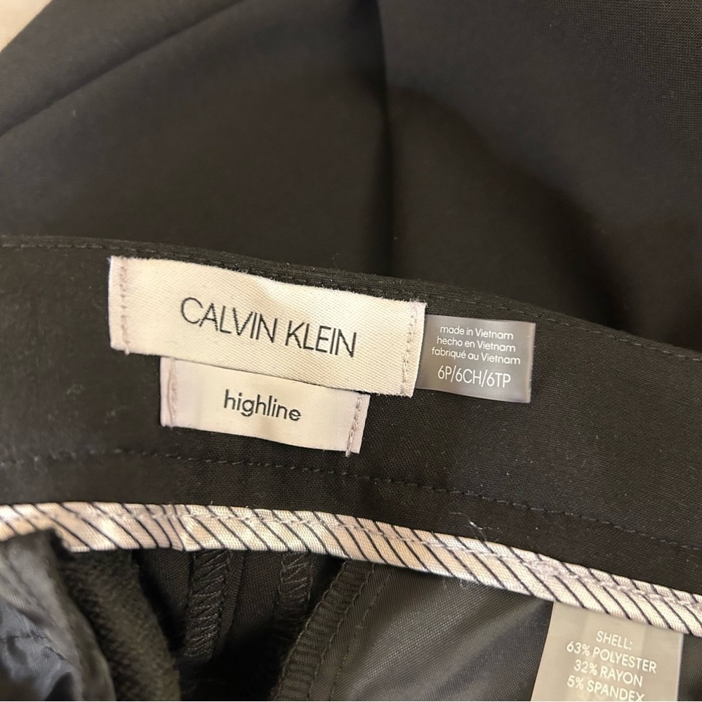 Calvin Klein Women's Highline Ankle Length Pant in Black Size 6P - Picture 11 of 12